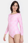 Zelocity Padded Maillot With Zipper - Cherry Blossom — thumbnail 2